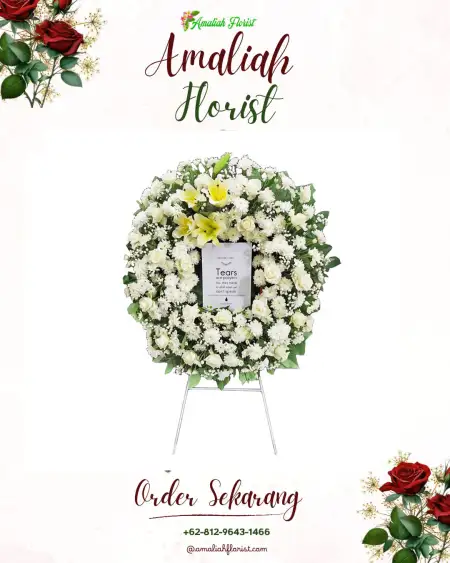 Krans Bunga Duka Mataram